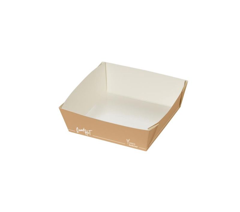 Set 300 Vaschetta in carta 15,5 x 15,5 cm Quadr-Hot - Byo