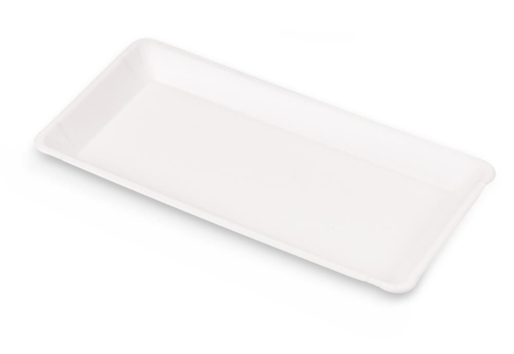 Set 500 Piatto piano rettangolare in polpa 32 x 16 cm Shiq - Byo
