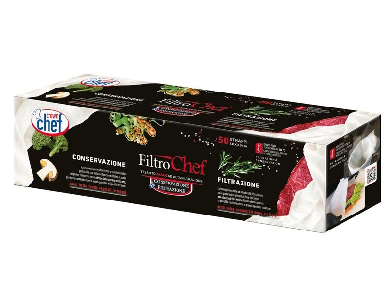 Set 2 Filtrochef in Rotolo 50 Strappi 38 x 50 cm - Byo