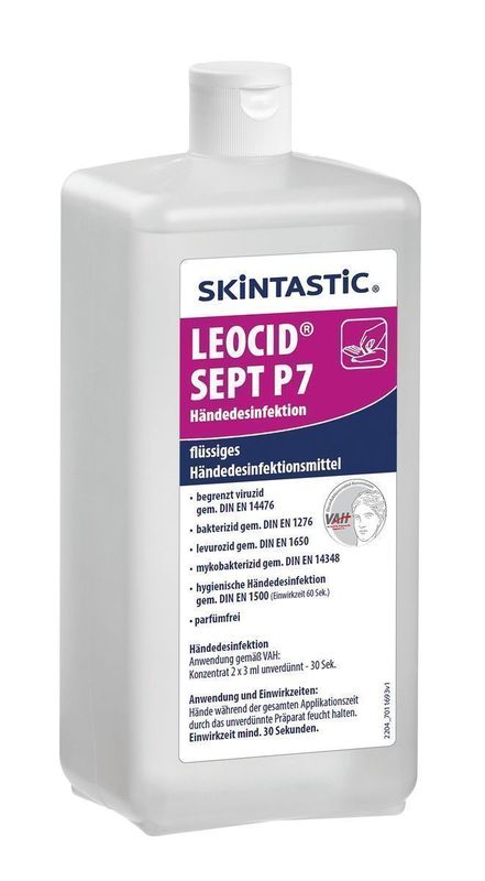 Set 12 Disinfettante Mani Skintastic Leocid 1 l - Bartscher