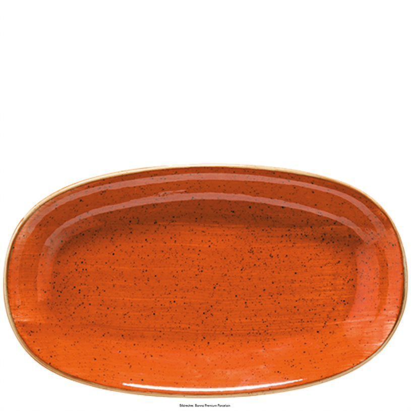 Piatto Ovale 19 x 11 cm Aura Terracotta Gourmet - Bonna