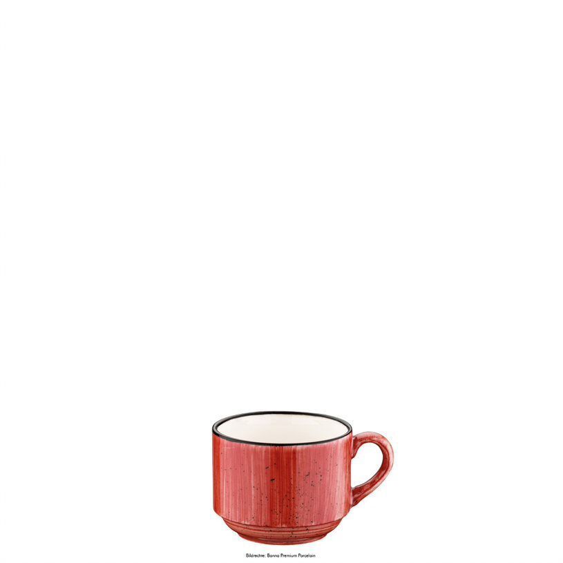 Tazza per Caffè Impilabile 0,21l Aura Passion Banquet - Bonna