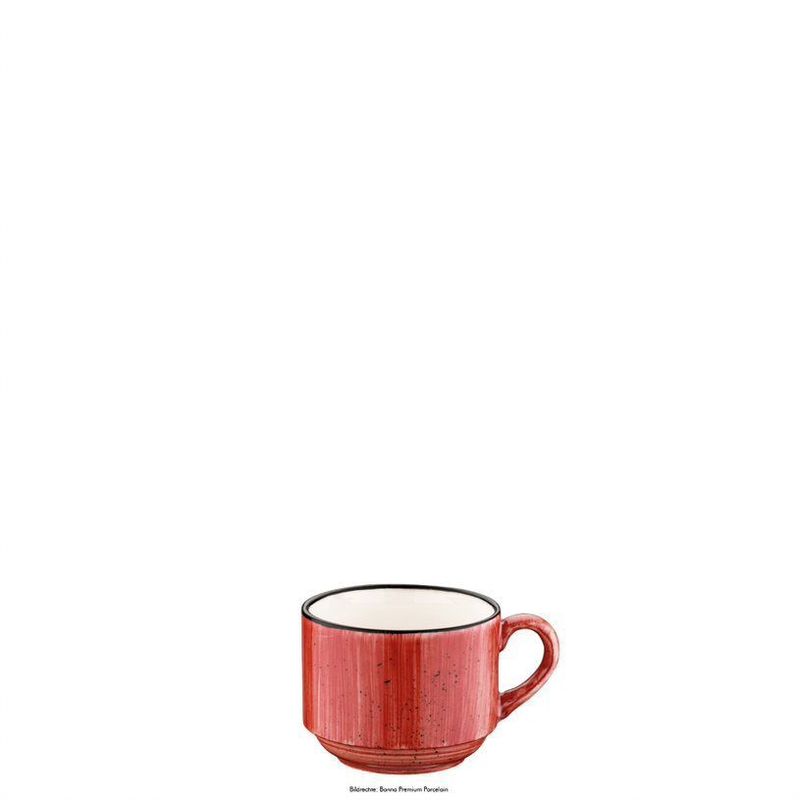 Tazza per Caffè Impilabile 0,21l Aura Passion Banquet - Bonna