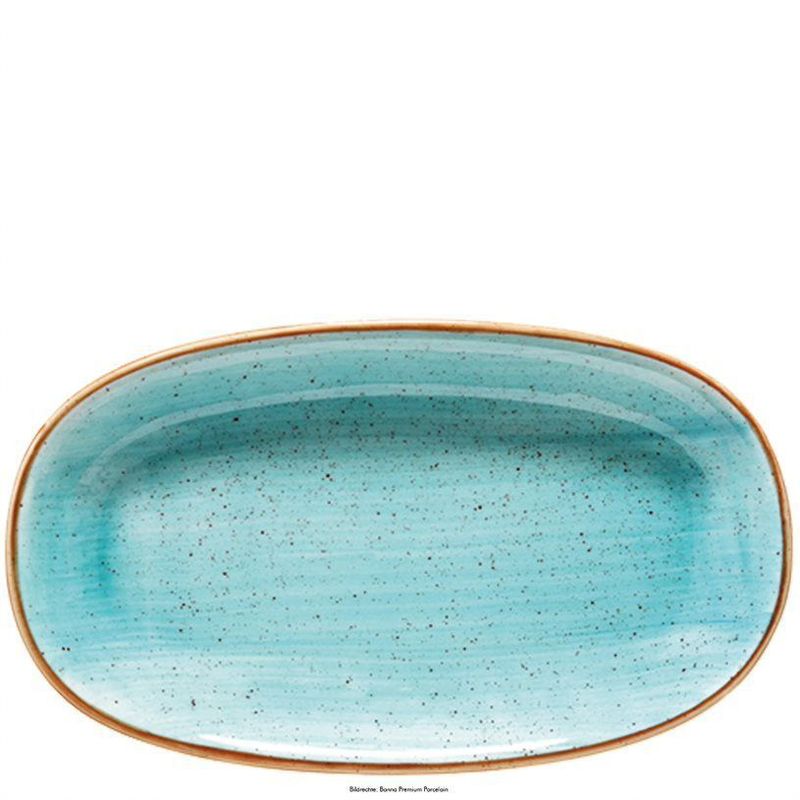 Piatto Ovale 34 x 19 cm Aura Aqua Gourmet - Bonna