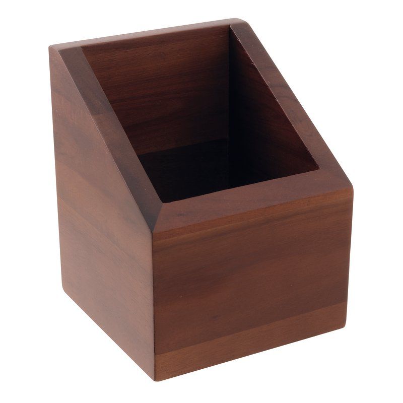 Contenitore Portaposate 11 x 11 x 14-8 cm Legno Radici - Arthur Krupp