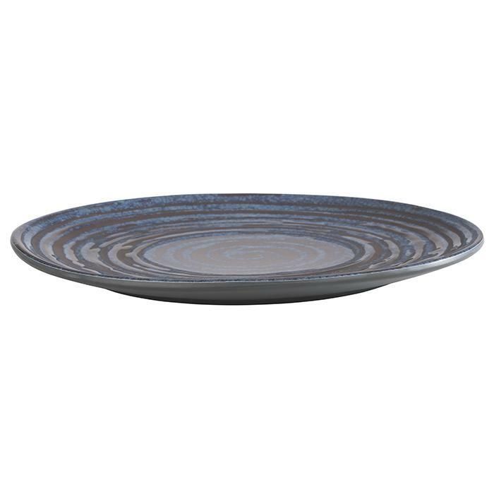 Piatto "Loops" 22 cm Blu, Grigio - APS
