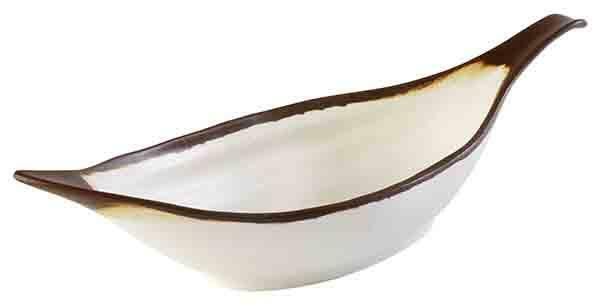 Ciotola Foglia "Crocker" 14 x 42 cm 0,65L Bianco - APS