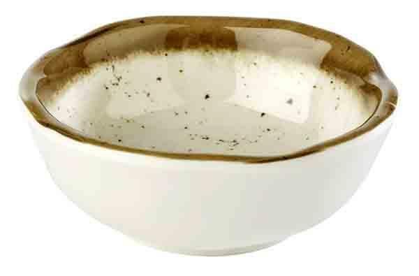 Ciotola "Stone Art" 8 cm Bianco, Marrone - APS