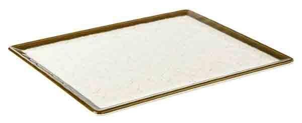 Vassoio GN "Stone Art" 26,5 x 32,5 cm Bianco, Marrone - APS