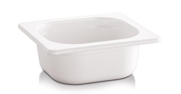 Contenitore GN 1/6 "Ecoline" 16,2 x 17,6 cm 0,8L Bianco - APS