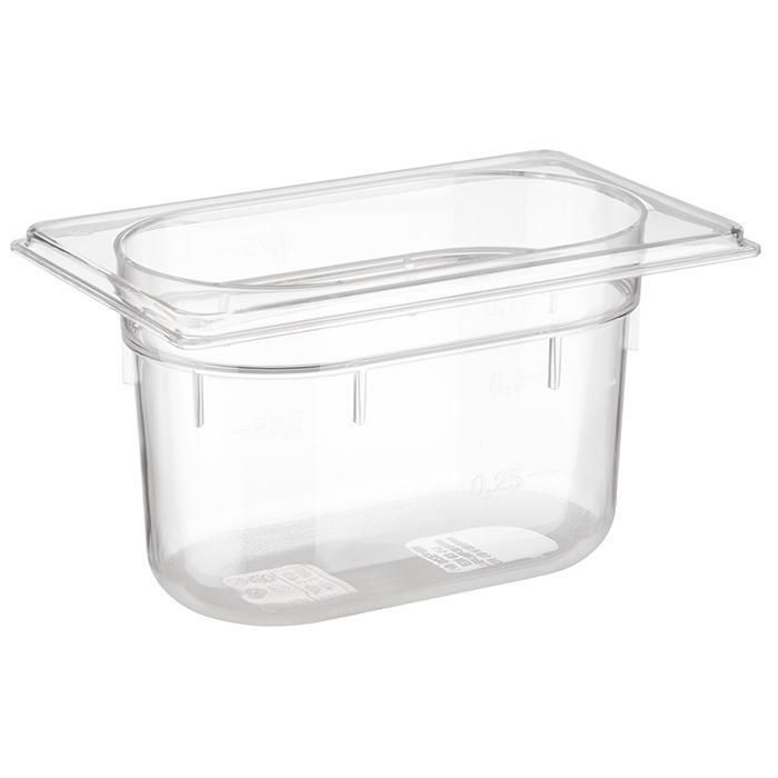 Contenitore GN 1/9 11 x 17,5 cm 1L Trasparente - APS