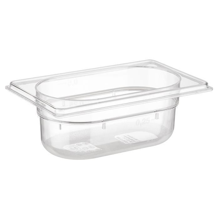 Contenitore GN 1/9 11 x 17,5 cm 0,6L Trasparente - APS