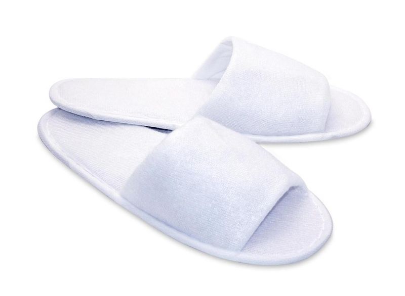 Pantofole con punta aperta 28 cm Bianco - Tirolix
