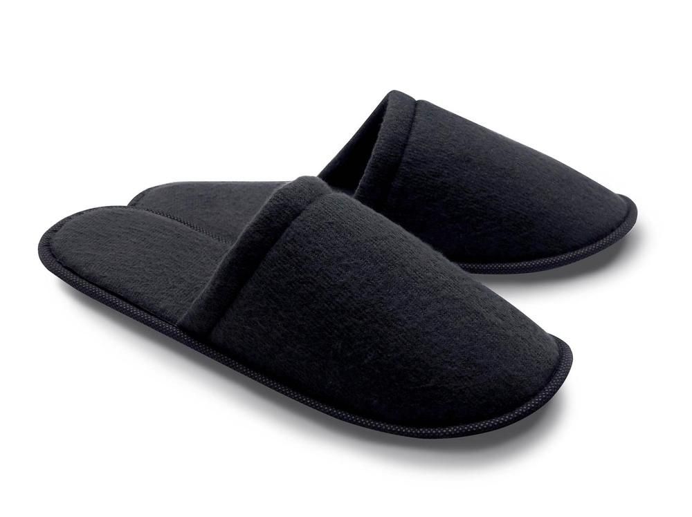 Pantofole con punta chiusa 30 cm Nero - Tirolix