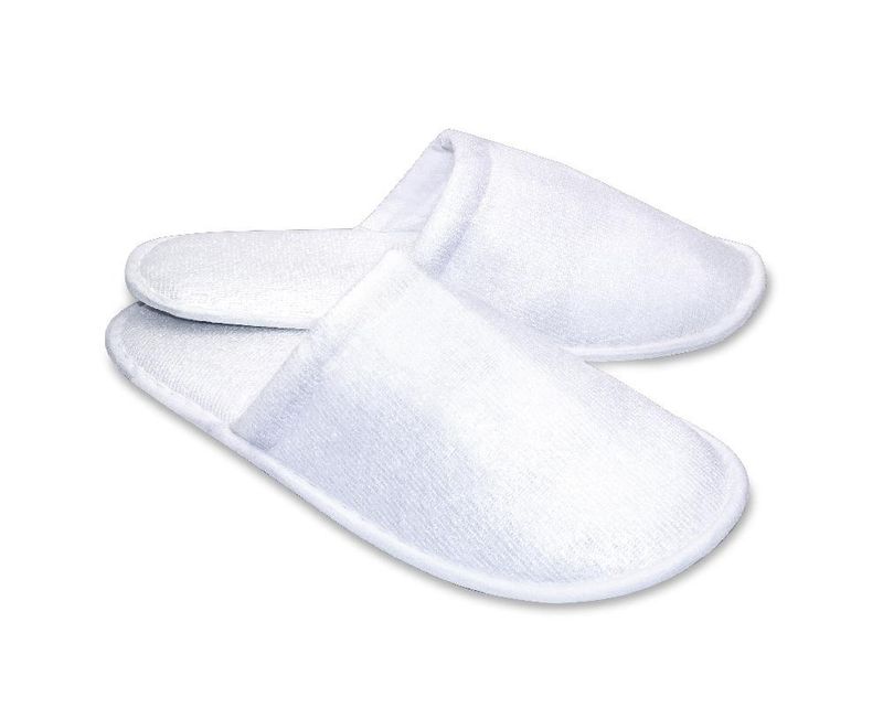 Pantofole con punta chiusa 30 cm Bianco - Tirolix