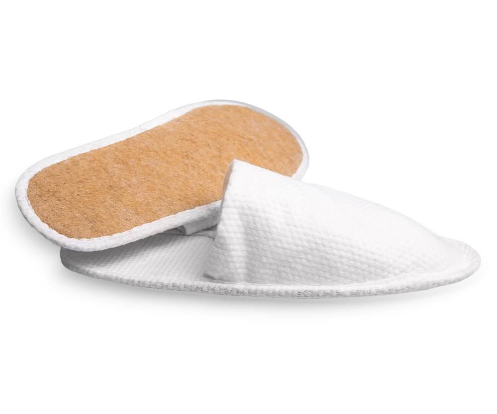 Pantofole naturali con punta chiusa 30 cm Nero - Tirolix