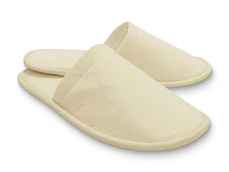 Pantofole con punta chiusa 30 cm Beige - Tirolix