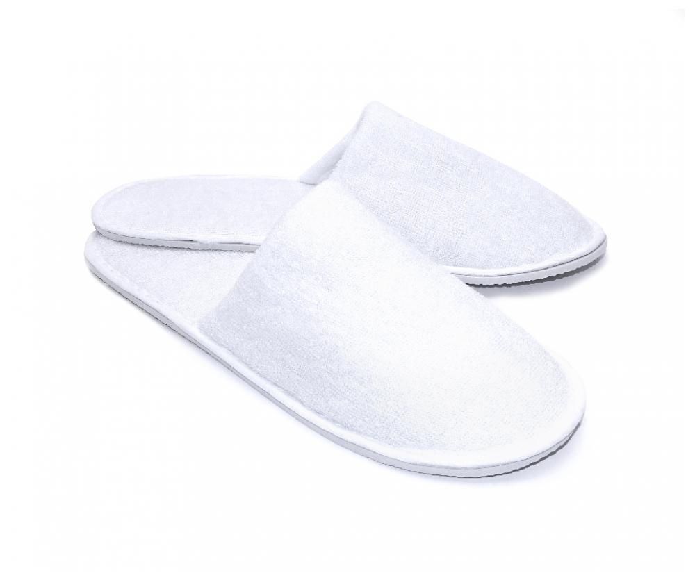 Pantofole in spugna con punta chiusa 28 cm Bianco - Tirolix