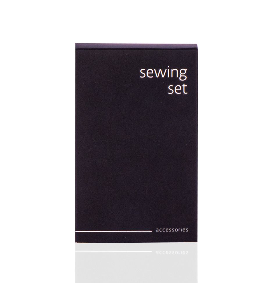 Set da cucito in scatola di cartone Black Accessories - Tirolix