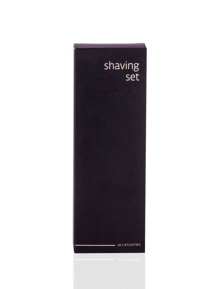 Set per la rasatura in scatola di cartone Black Accessories - Tirolix