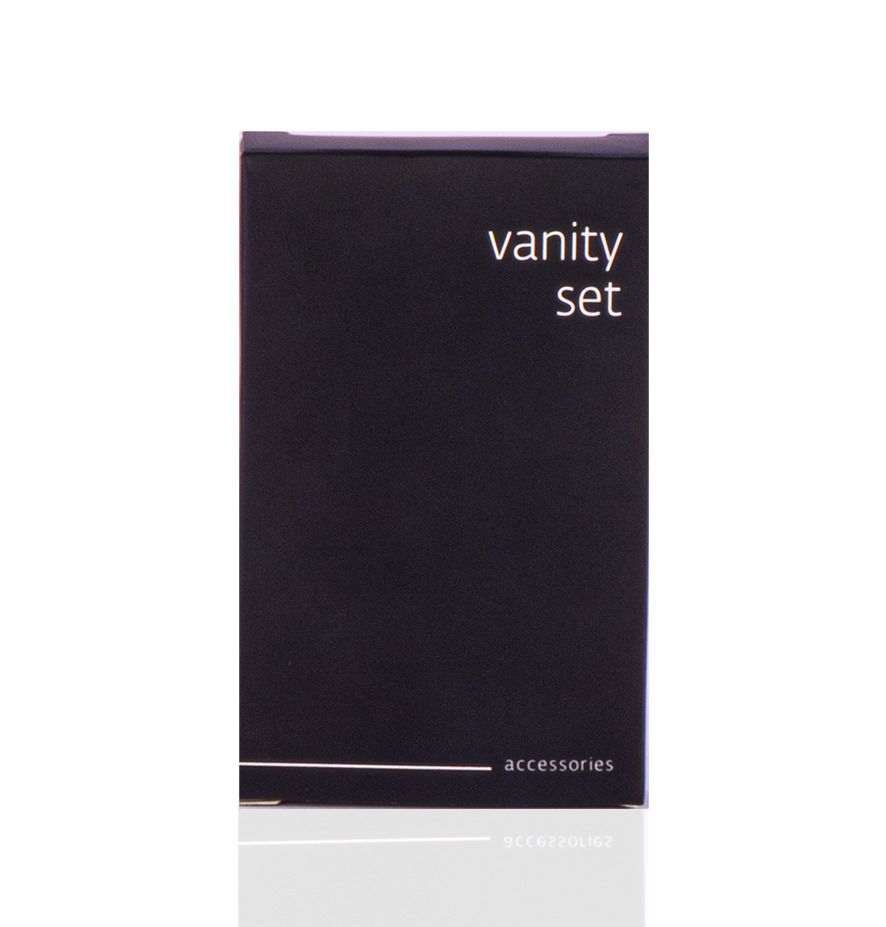 Set vanity in scatola di cartone Black Accessories - Tirolix