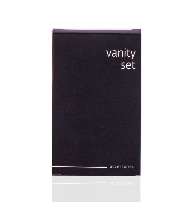 Set vanity in scatola di cartone Black Accessories - Tirolix