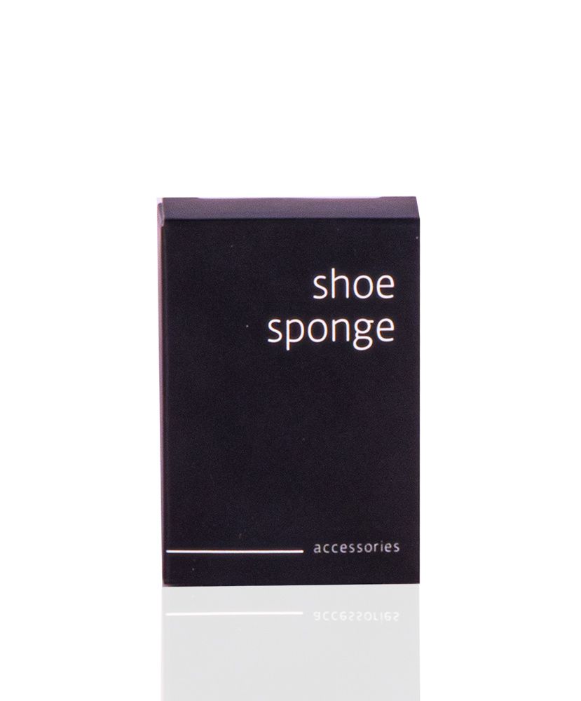 Spugna per lucidare le scarpe in scatola di cartone Black Accessories - Tirolix