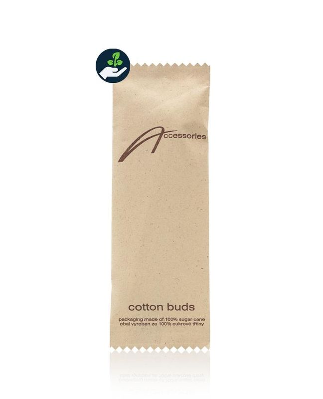 Cotton fioc di cotone in busta Natural - Tirolix