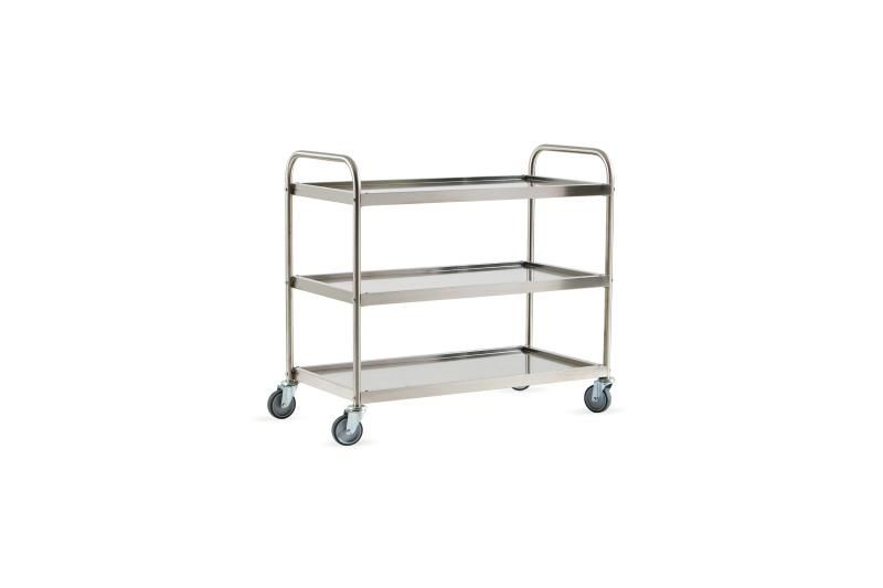 Carrello di Servizio Inox 3 Piani Fissi Gi.Metal