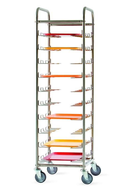 Carrello Ritiro Vassoi Inox 10 Posti Gi.Metal