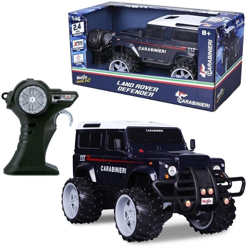 GOLIATH AUTO RADIOCOMANDO LAND ROVER DEFENDER CARABINIERI SCALA 1:16