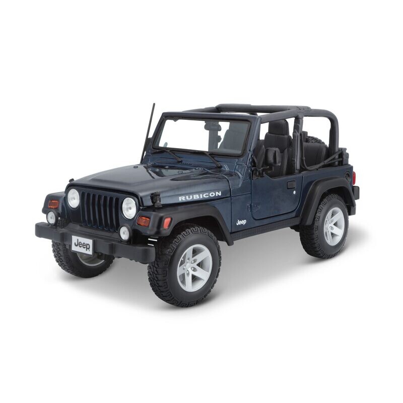 Bburago Maisto – 1:18 – JEEP WRANGLER RUBICON – Blu Metallizzato
