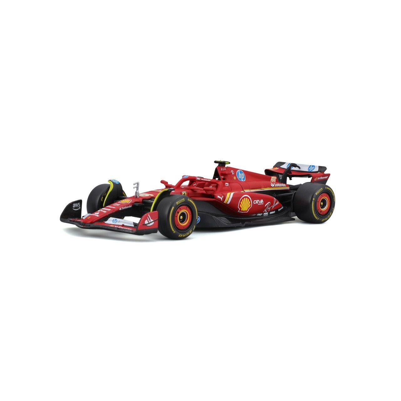 18-36844S Bburago Formula Racing – Ferrari SF-24 #55 (Sainz) – 1:43 –