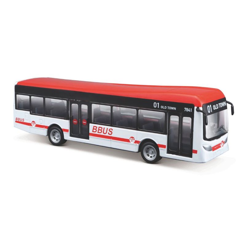 18-32102 Bburago Street Fire – City bus – rosso