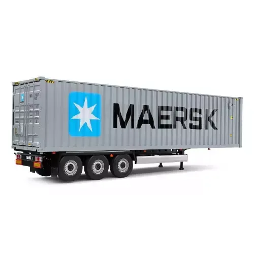 CONTAINER TRAILER TRUCK CMA CGM BLUE