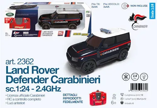 LAND ROVER DEFENDER CARABINIERI RADIOCOMANDO