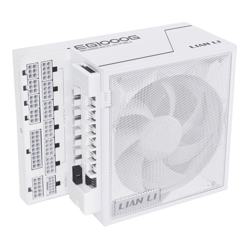 ALIMENTATORE LIAN LI EDGE GOLD 1000 80 PLUS GOLD PCIE 5.1 ATX 3.1 1000W USB HUB INCLUSO BIANCO