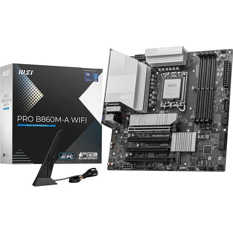 - SCHEDA MADRE MSI PRO B860M-A WIFI LGA 1851 DDR5 MICRO
