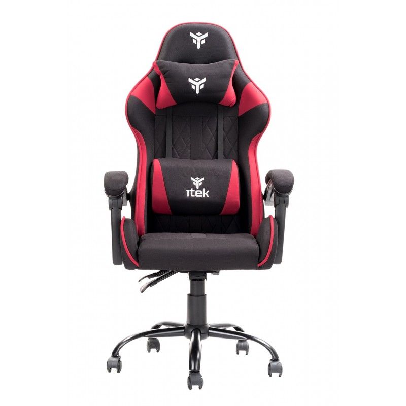 SEDIA GAMING ITEK RHOMBUS FF10 NERO/ROSSO