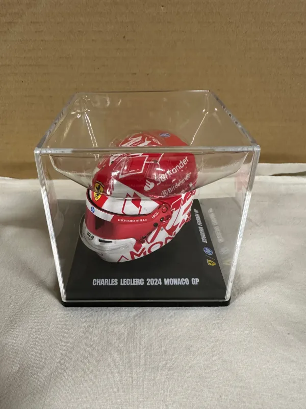 HELMET CHARLES LECLERC TEAM FERRARI HP WINN.MONACO GP 2024 REPROD. 1:5