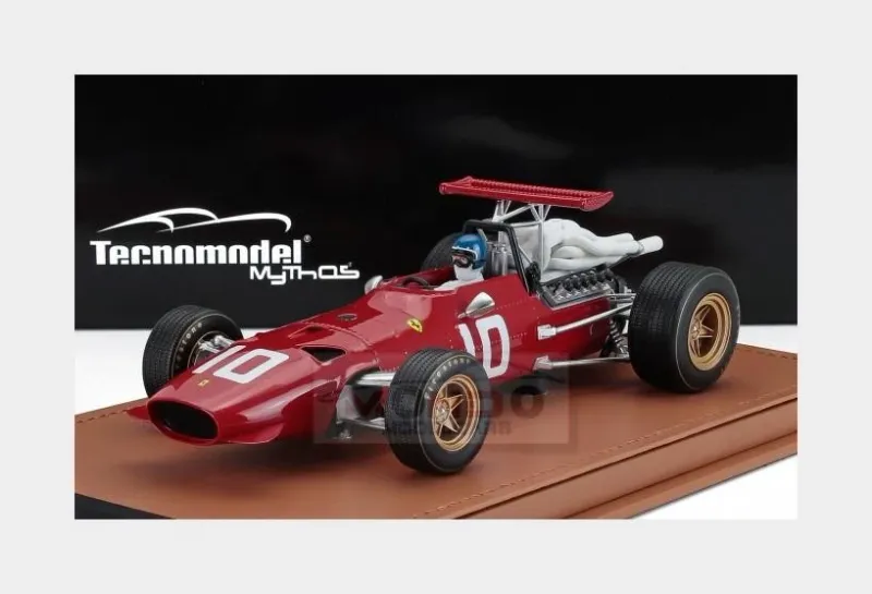 FERRARI 312 N.9 GERMAN GP. 1966 L.BANDINI C/VETRINA E PILOTA 1:18