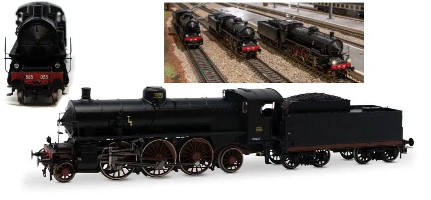 FS STEAM LOCOMOTIVE GR 685 1st SERIES SMALL LAMPS EP.III – IVA 1:87 FS STEAM LOCOMOTIVE GR 685 1st SERIES SMALL LAMPS EP.III – IVA 1:87