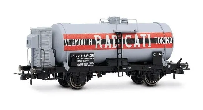 ​FS 2-AXLE TANK WAGON BIG TANK VERMOUTH RADICATI TORINO EP.III 1:87