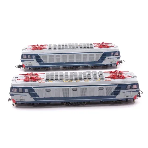 FS LOCOMOTIVE E633 206 + E633 209 BLUE GREY LIVERY EPOCA IV-V 1:87