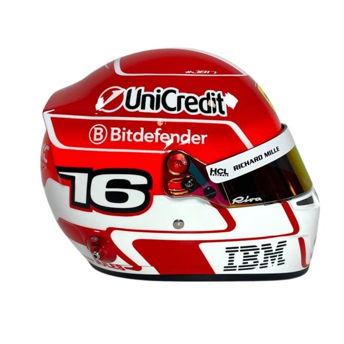 Mini Helmet Bell 1/2 Scuderia Ferrari 2025 #16 C. Leclerc