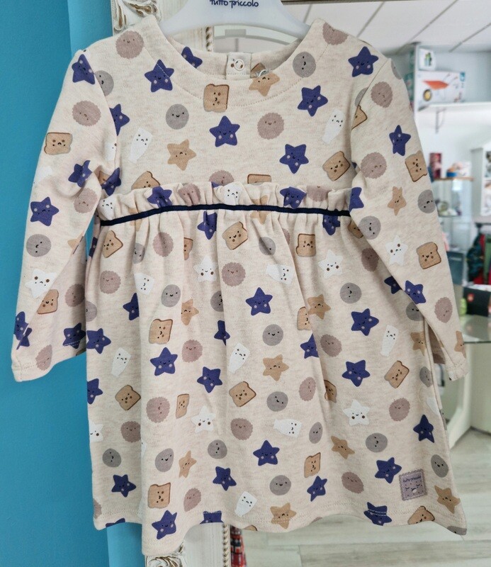 Vestido interlock Rodillo Tutto Piccolo. Vestido y leotardos