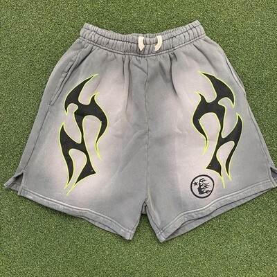 HELLSTAR *Grey Flame Shorts*
