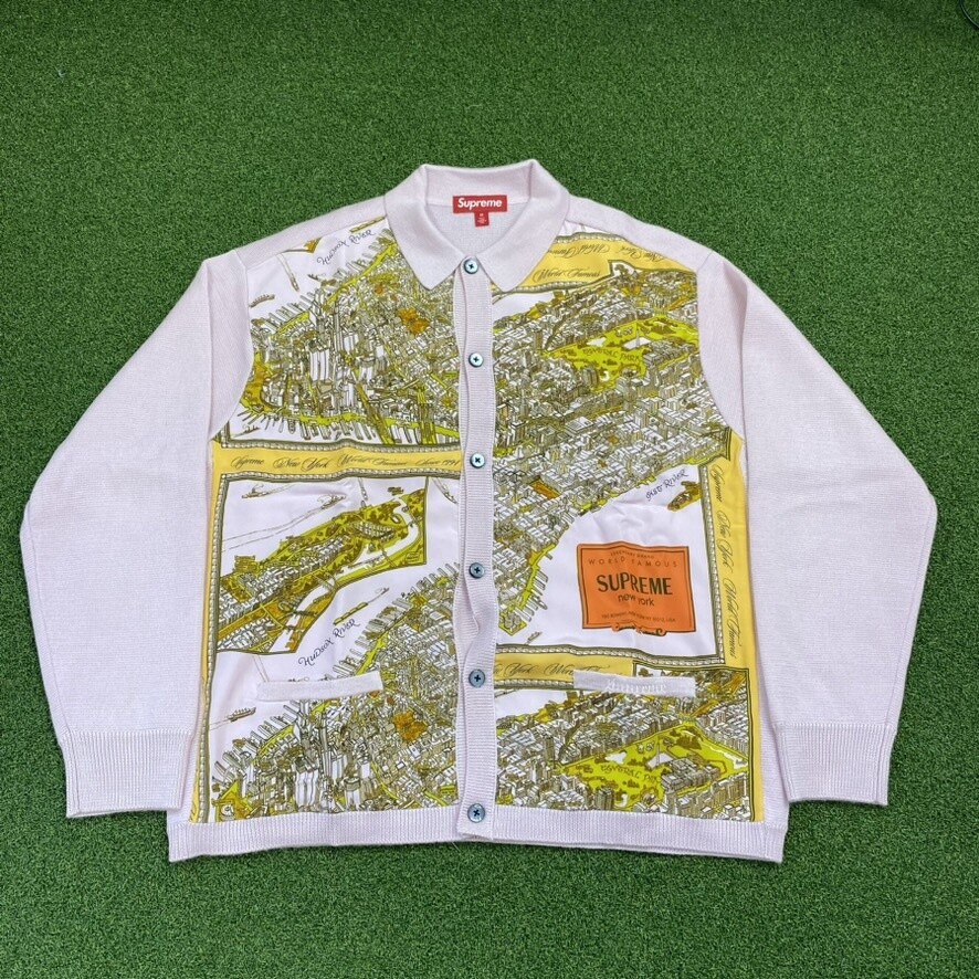 Supreme* Silk Map Cardigan