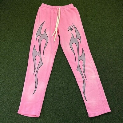 Hellstar Flame Sweatpants (Grey)