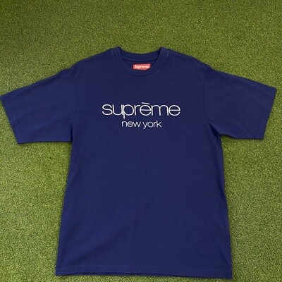 Supreme *New York Embroided Tee (Blue)